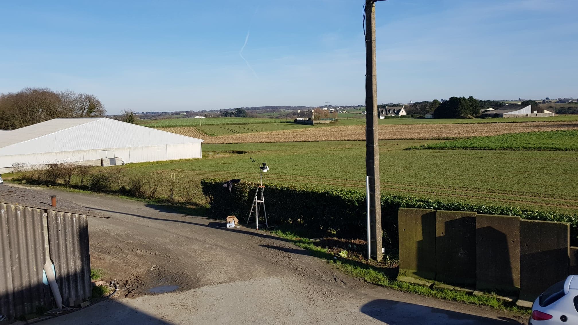 Photo Nord de la station CUMA de Plouzévédé